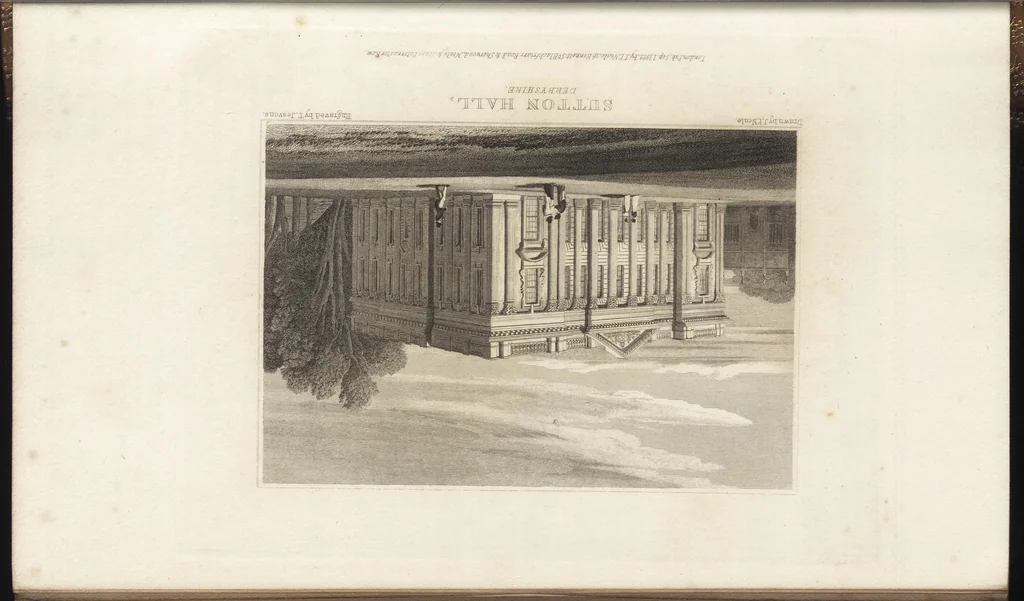 An illustration from Views of the seats of noblemen and gentlemen, in England, Wales, Scotland, and Ireland, 1820, leaf 23