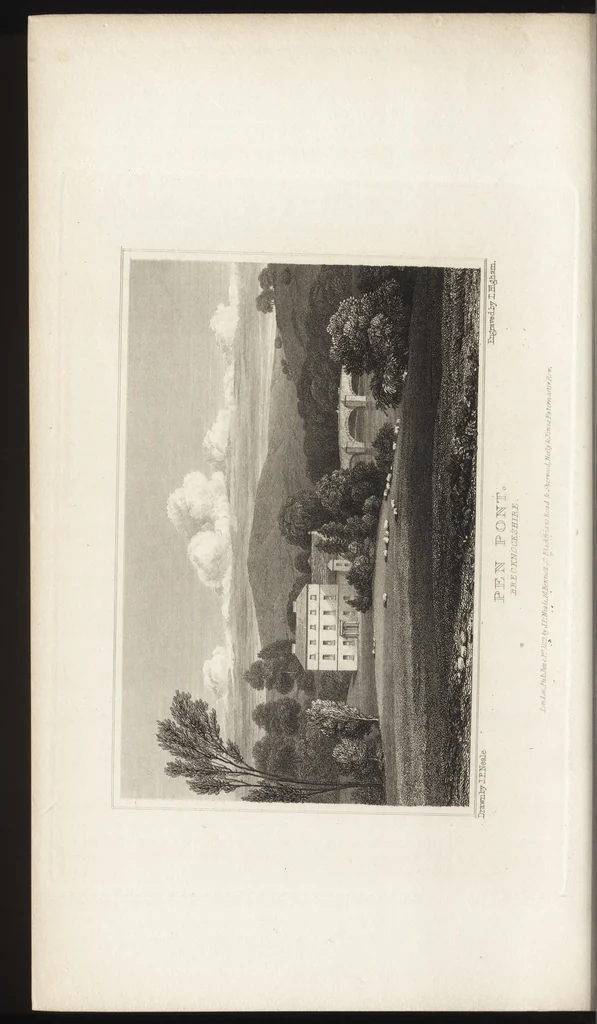 An illustration from Views of the seats of noblemen and gentlemen, in England, Wales, Scotland, and Ireland, 1820, leaf 235