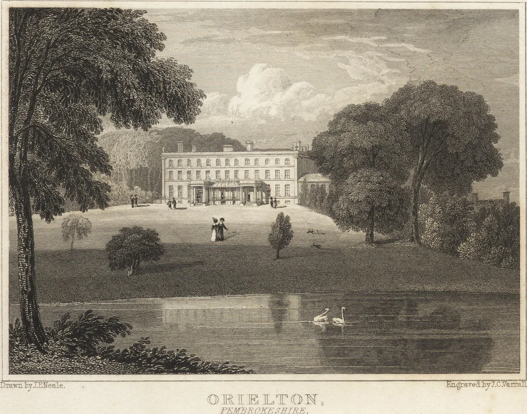 An illustration from Views of the seats of noblemen and gentlemen, in England, Wales, Scotland, and Ireland, 1820, leaf 251