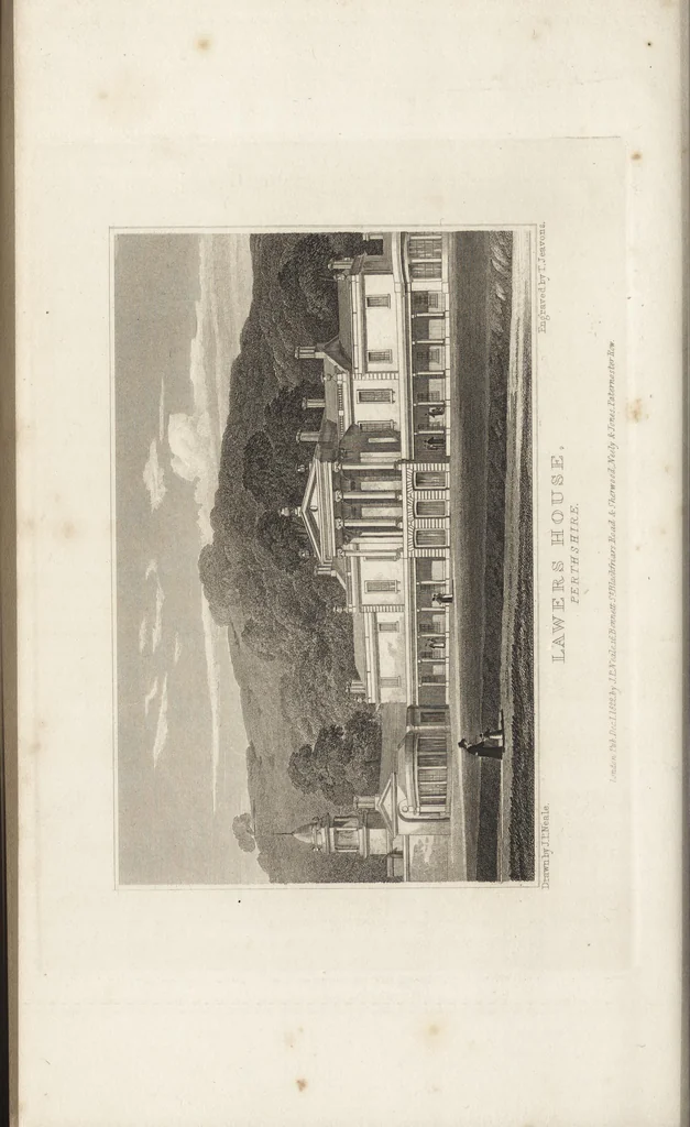 An illustration from Views of the seats of noblemen and gentlemen, in England, Wales, Scotland, and Ireland, 1820, leaf 285