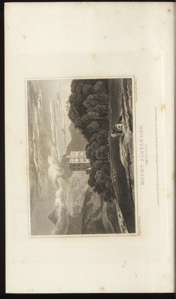 An illustration from Views of the seats of noblemen and gentlemen, in England, Wales, Scotland, and Ireland, 1820, leaf 297