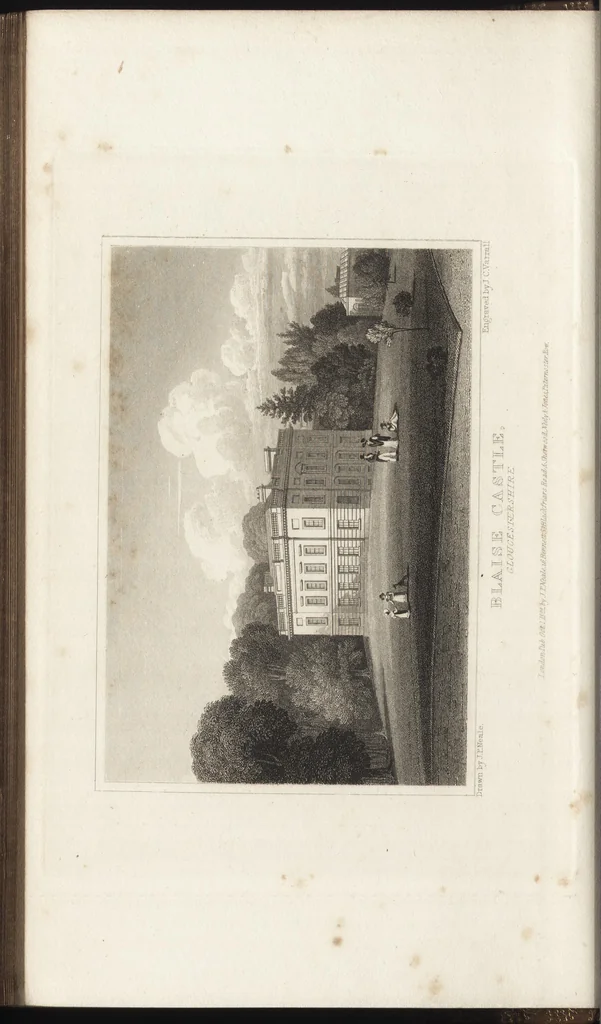 An illustration from Views of the seats of noblemen and gentlemen, in England, Wales, Scotland, and Ireland, 1820, leaf 55