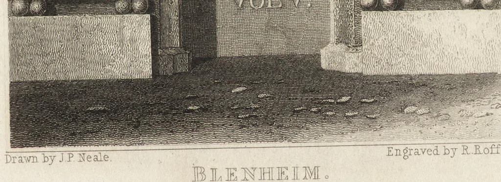 An illustration from Views of the seats of noblemen and gentlemen, in England, Wales, Scotland, and Ireland, 1820, leaf 8