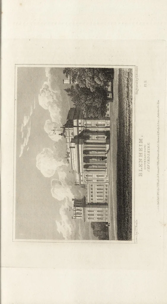 An illustration from Views of the seats of noblemen and gentlemen, in England, Wales, Scotland, and Ireland, 1820, leaf 80