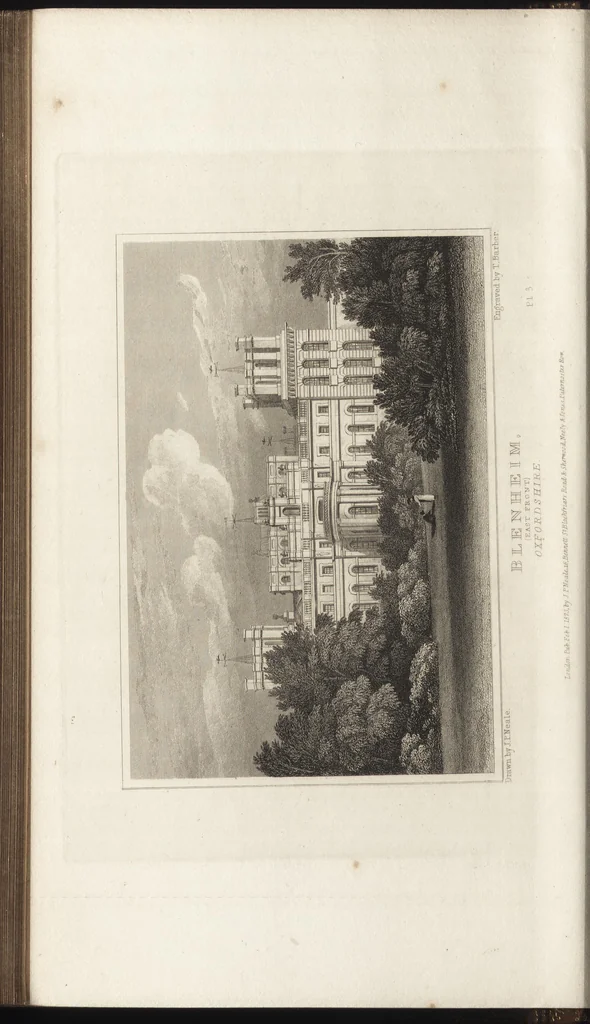 An illustration from Views of the seats of noblemen and gentlemen, in England, Wales, Scotland, and Ireland, 1820, leaf 91