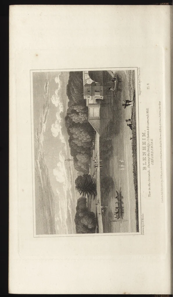 An illustration from Views of the seats of noblemen and gentlemen, in England, Wales, Scotland, and Ireland, 1820, leaf 95