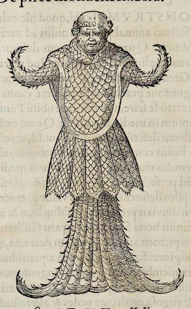 An illustration from Libri de piscibus marinis : in quibus veræ piscium effigies expressæ sunt : quæ in tota piscium historia contineantur, indicat elenchus pagina nona et decima : postremo indices necessarij, 1554, leaf 509