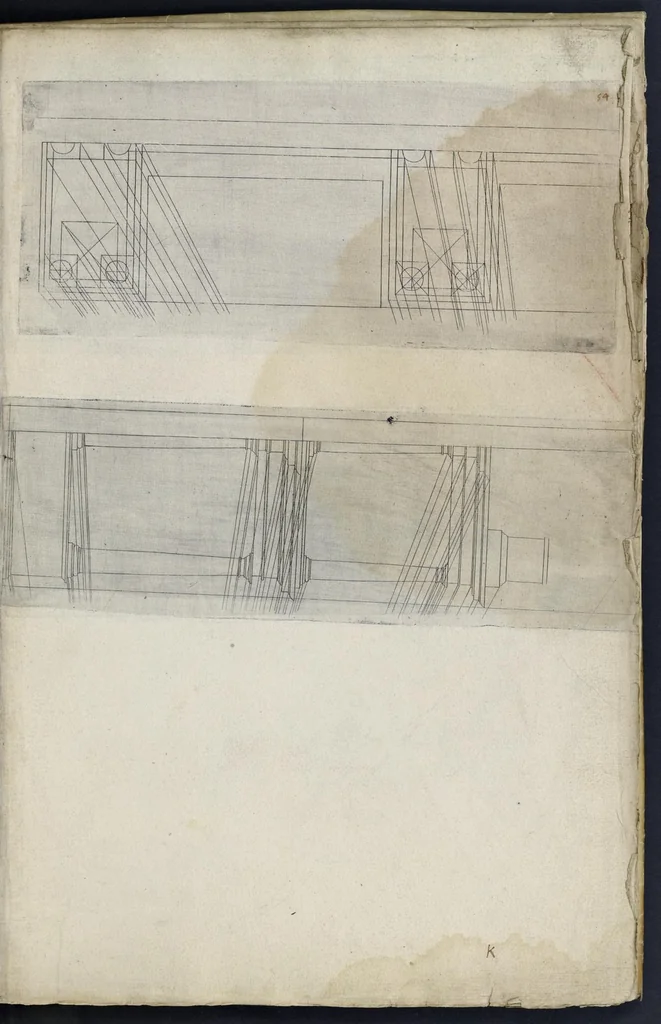 An illustration from La perspectiue : auec la raison des ombres et miroirs, 1612, leaf 118