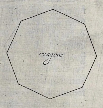 An illustration from La perspectiue : auec la raison des ombres et miroirs, 1612, leaf 12