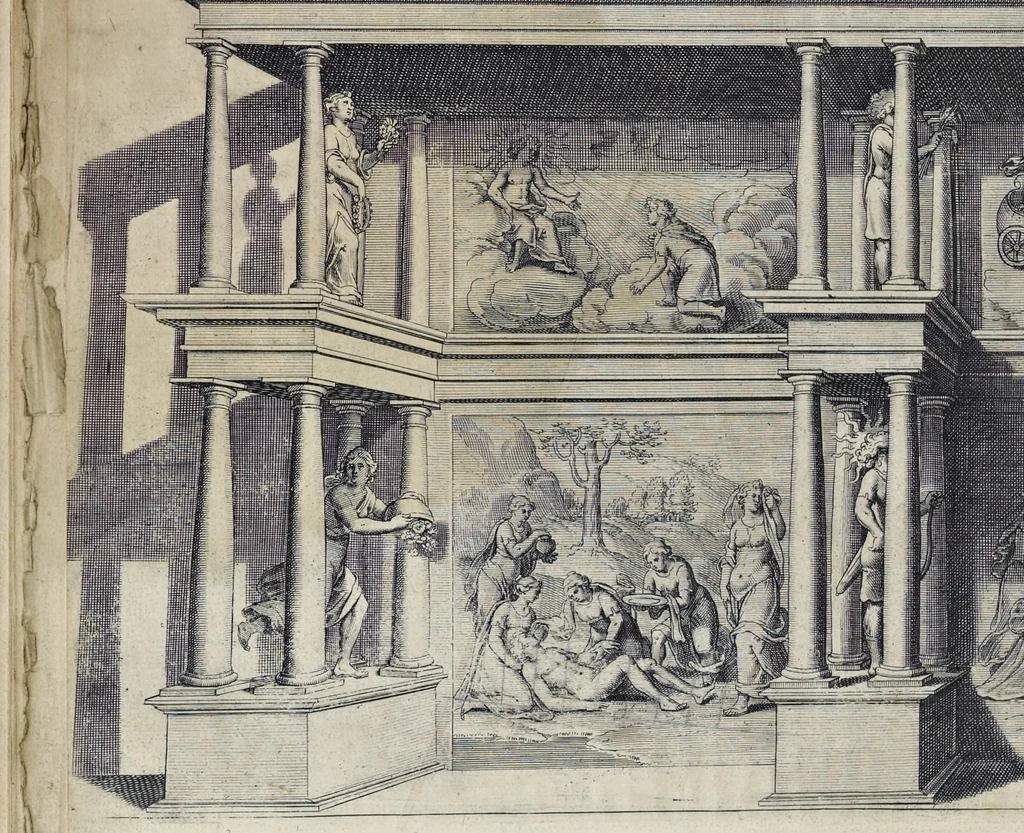 An illustration from La perspectiue : auec la raison des ombres et miroirs, 1612, leaf 123
