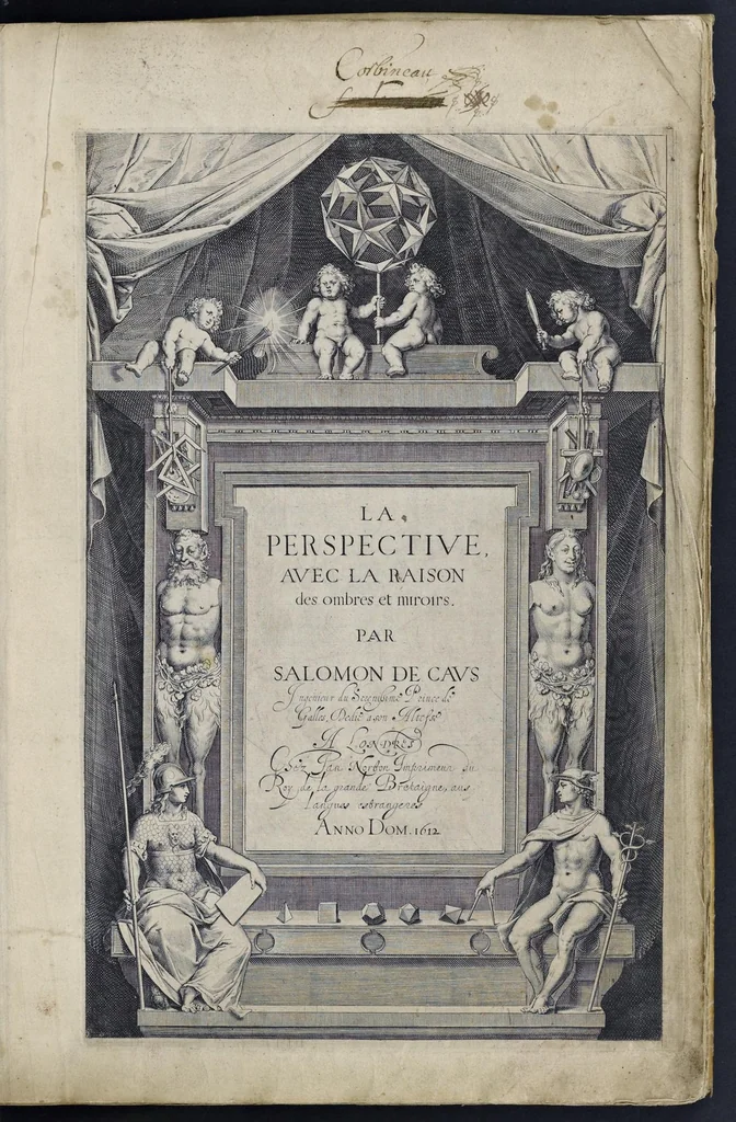 An illustration from La perspectiue : auec la raison des ombres et miroirs, 1612, leaf 2