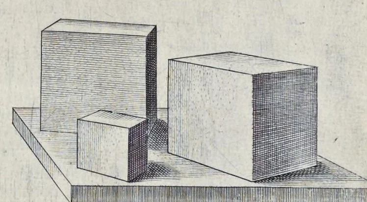 An illustration from La perspectiue : auec la raison des ombres et miroirs, 1612, leaf 40
