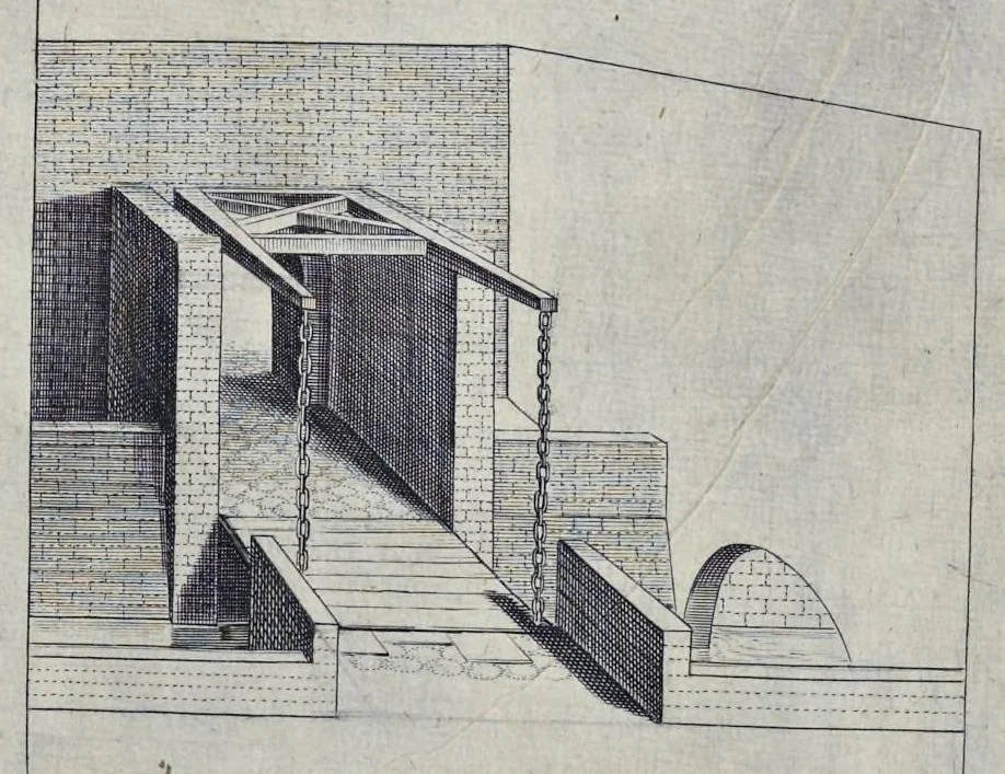 An illustration from La perspectiue : auec la raison des ombres et miroirs, 1612, leaf 56