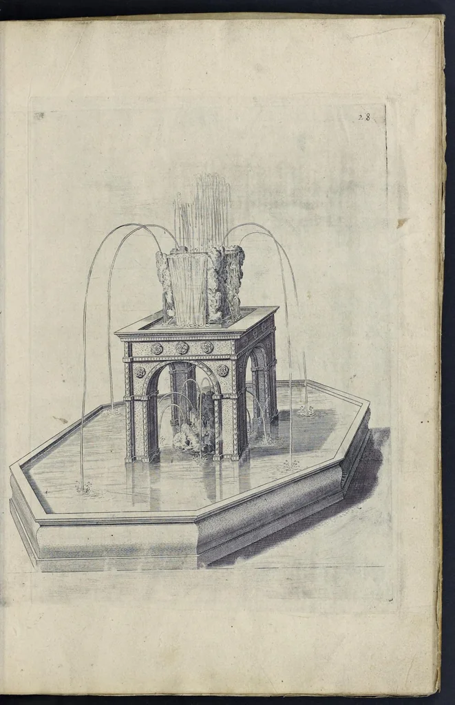An illustration from La perspectiue : auec la raison des ombres et miroirs, 1612, leaf 66