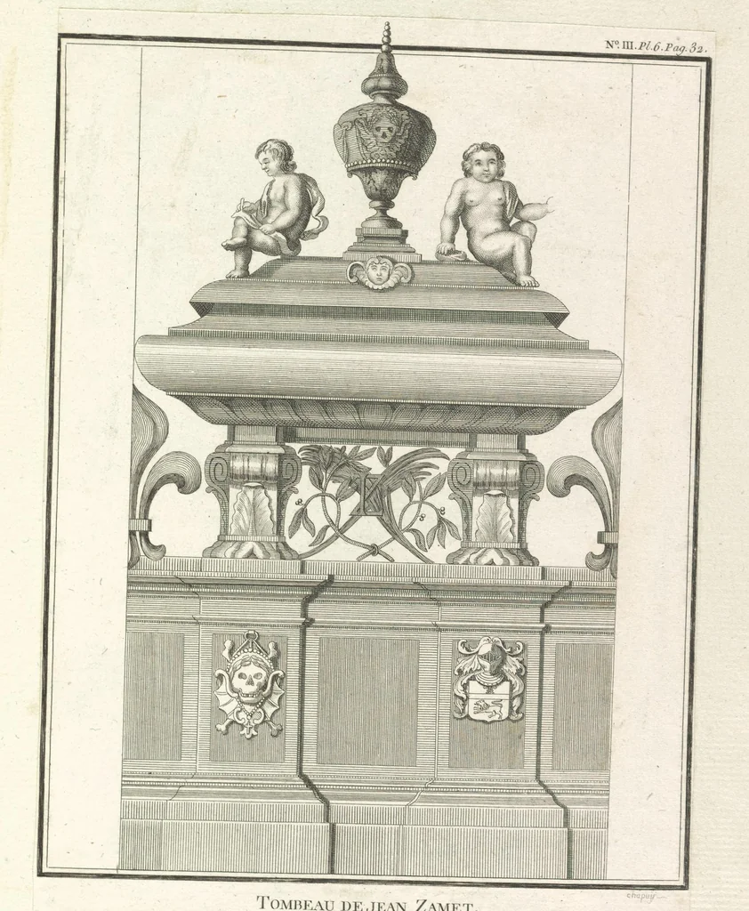 An illustration from Monumens de l'histoire de France, en estampes et dessins .., 1783, leaf 72