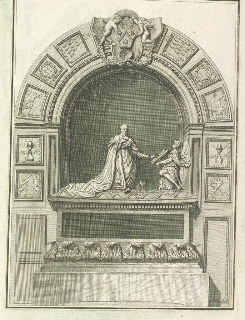 An illustration from Monumens de l'histoire de France, en estampes et dessins .., 1783, leaf 82