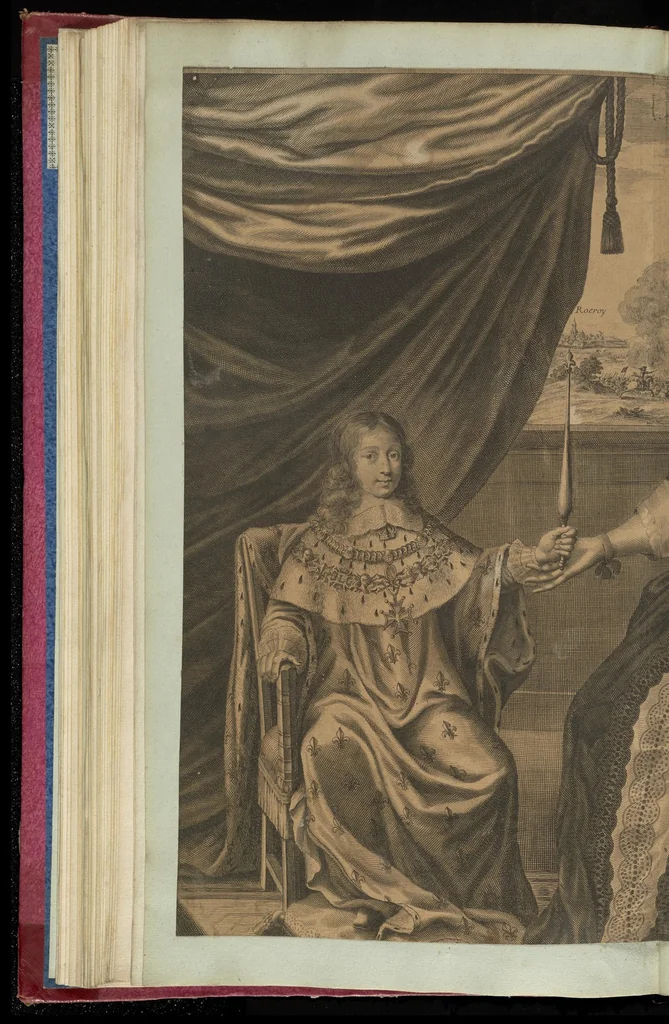 An illustration from Monumens de l'histoire de France, en estampes et dessins .., 1783, leaf 87