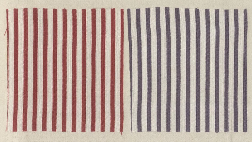 An illustration from Traité de la teinture des tissus et de l'impression du calicot : comprenant les derniers perfectionnements apportés dans la préparation et l'emploi des couleurs d'aniline : ouvrage illustré de gravures sur bois et de nombreux échantillons d'étoffes teintes et imprimées, 1875, leaf 114