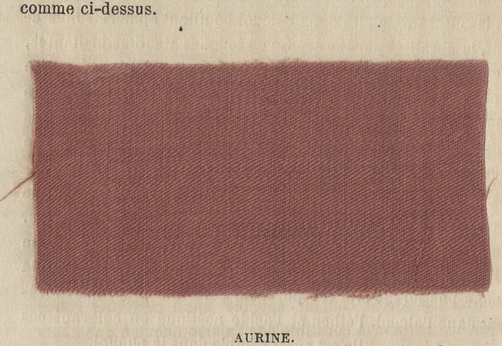 An illustration from Traité de la teinture des tissus et de l'impression du calicot : comprenant les derniers perfectionnements apportés dans la préparation et l'emploi des couleurs d'aniline : ouvrage illustré de gravures sur bois et de nombreux échantillons d'étoffes teintes et imprimées, 1875, leaf 491