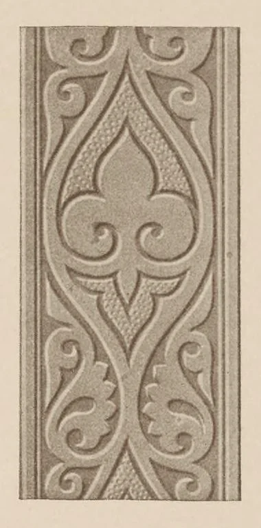 An illustration from Künstlerische entwicklung der weberei und stickerei innerhalb des europäischen kulturkreises von der spätantiken zeit bis zum beginne des XIX. jahrhundertes : mit ausschluss der volkskunst, 1904, leaf 166