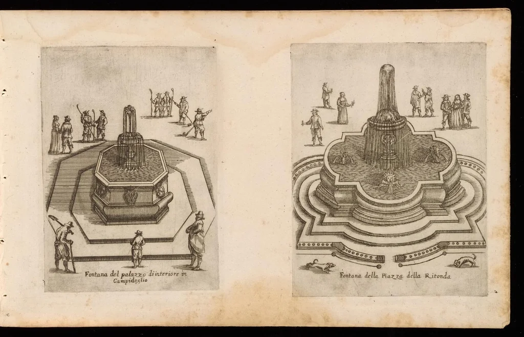 An illustration from Raccolta delle principali fontane dell'inclitta città di Roma, 1647, leaf 10