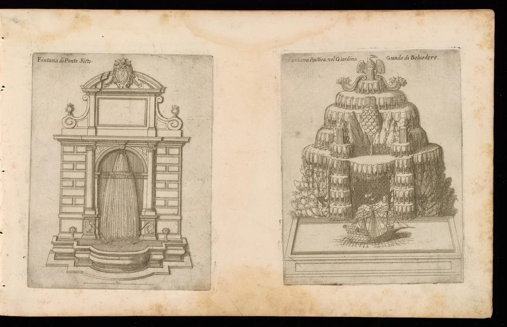 An illustration from Raccolta delle principali fontane dell'inclitta città di Roma, 1647, leaf 18