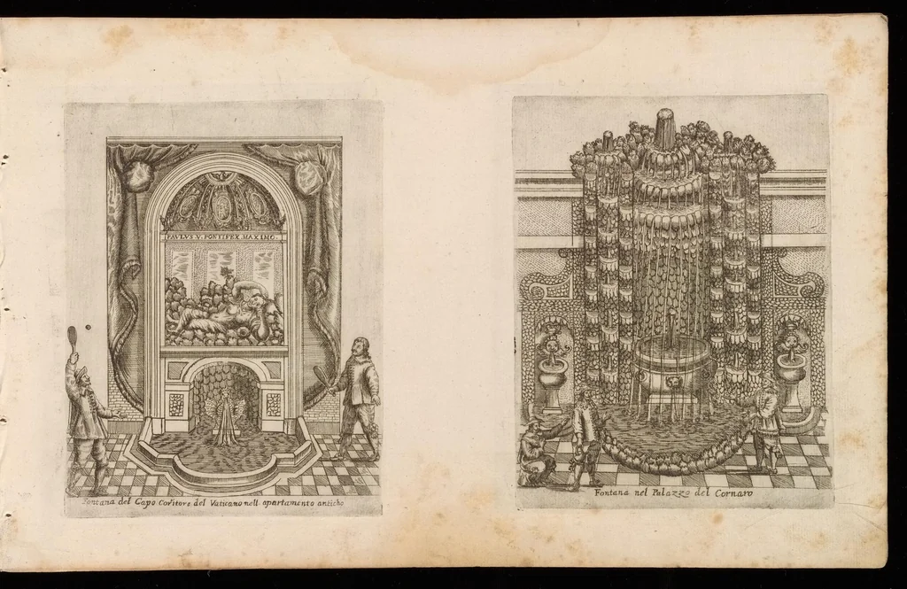An illustration from Raccolta delle principali fontane dell'inclitta città di Roma, 1647, leaf 30