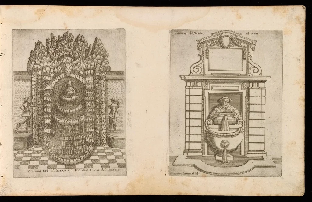 An illustration from Raccolta delle principali fontane dell'inclitta città di Roma, 1647, leaf 32