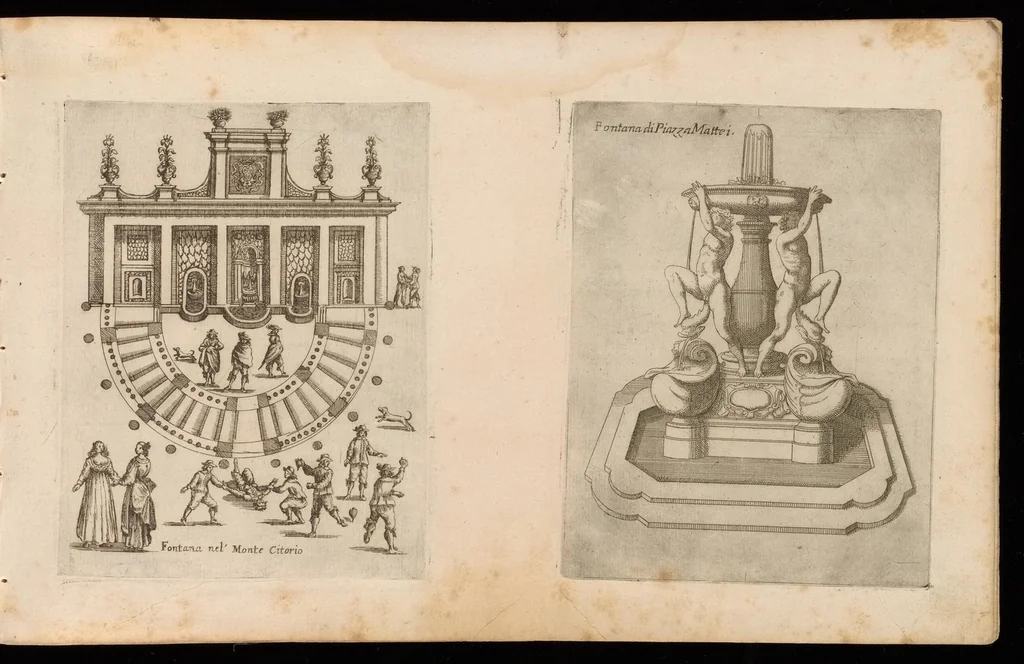 An illustration from Raccolta delle principali fontane dell'inclitta città di Roma, 1647, leaf 34