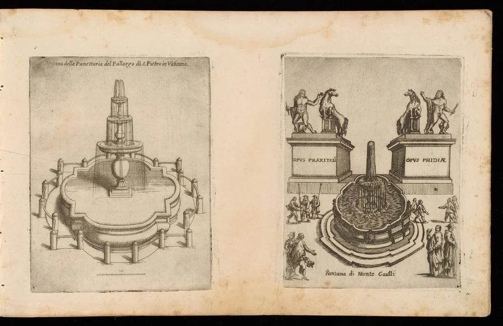 An illustration from Raccolta delle principali fontane dell'inclitta città di Roma, 1647, leaf 36