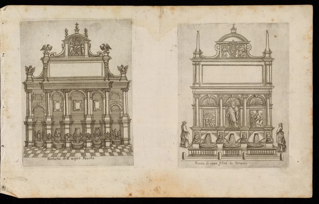 An illustration from Raccolta delle principali fontane dell'inclitta città di Roma, 1647, leaf 4