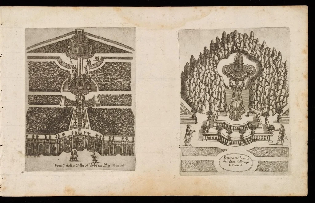 An illustration from Raccolta delle principali fontane dell'inclitta città di Roma, 1647, leaf 44