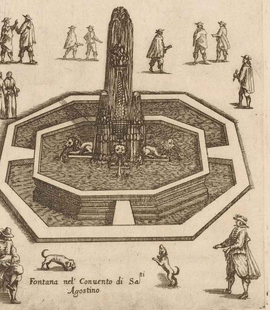 An illustration from Raccolta delle principali fontane dell'inclitta città di Roma, 1647, leaf 6