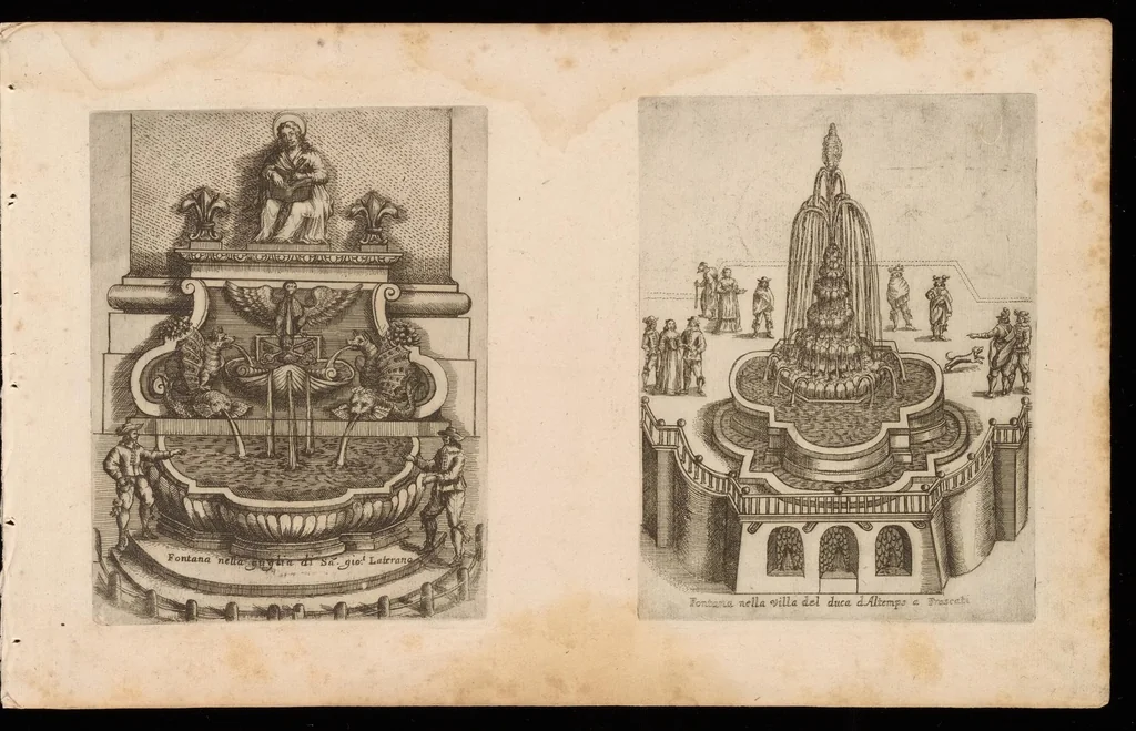 An illustration from Raccolta delle principali fontane dell'inclitta città di Roma, 1647, leaf 8