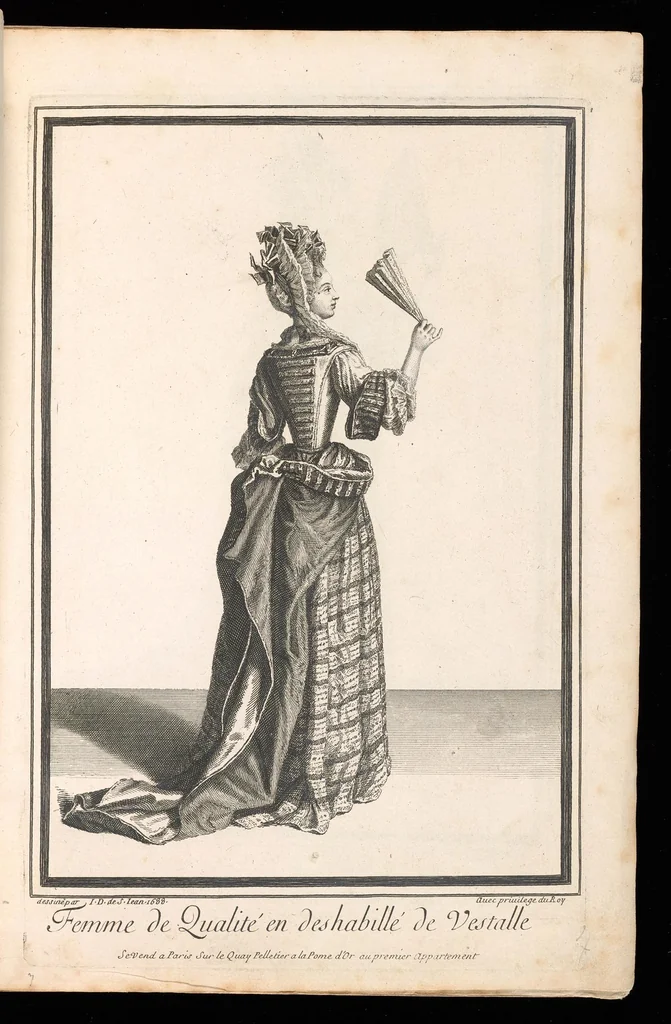 An illustration from Costumes français du 17e siècle, 1688, leaf 20
