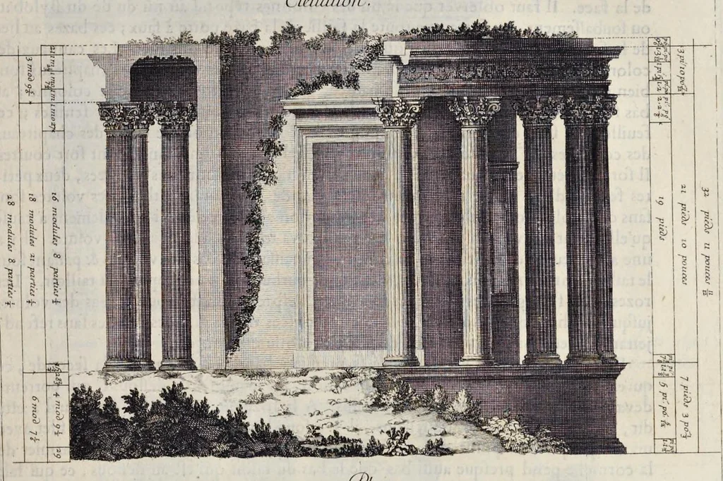 An illustration from Les édifices antiques de Rome, 1682, leaf 108