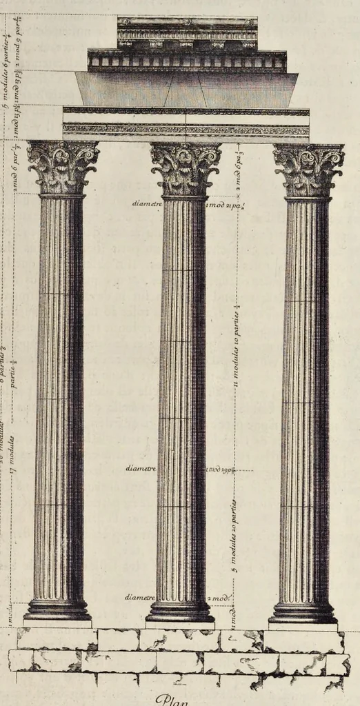 An illustration from Les édifices antiques de Rome, 1682, leaf 146
