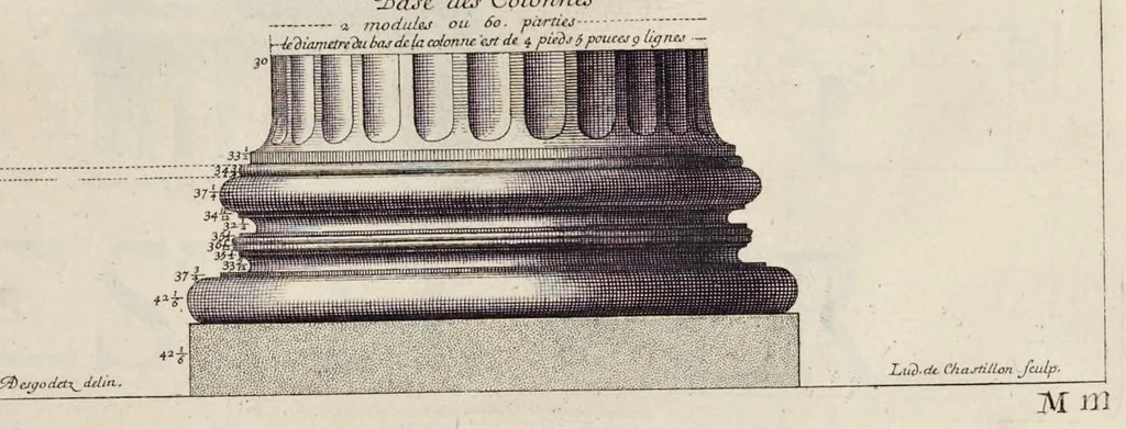 An illustration from Les édifices antiques de Rome, 1682, leaf 150