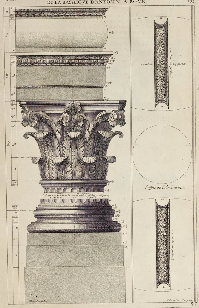 An illustration from Les édifices antiques de Rome, 1682, leaf 174