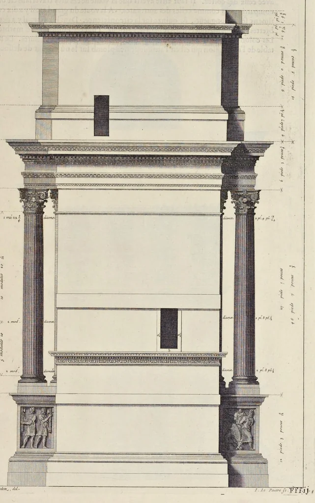 An illustration from Les édifices antiques de Rome, 1682, leaf 220