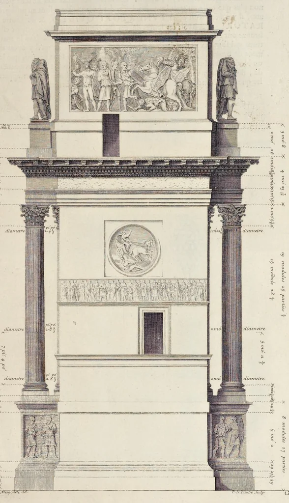 An illustration from Les édifices antiques de Rome, 1682, leaf 252