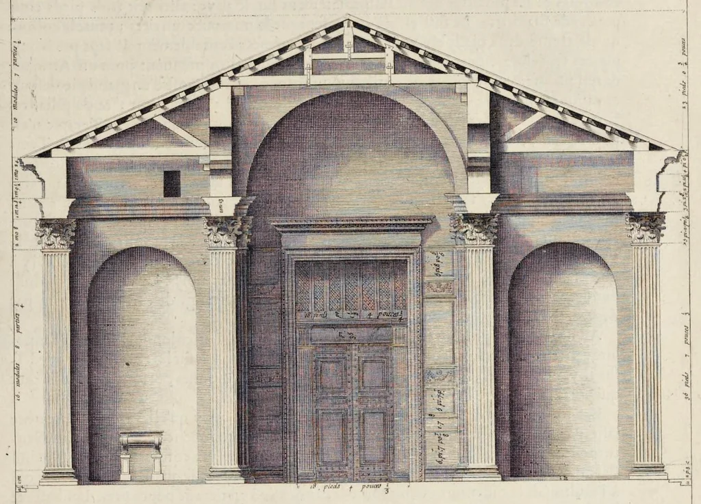 An illustration from Les édifices antiques de Rome, 1682, leaf 40