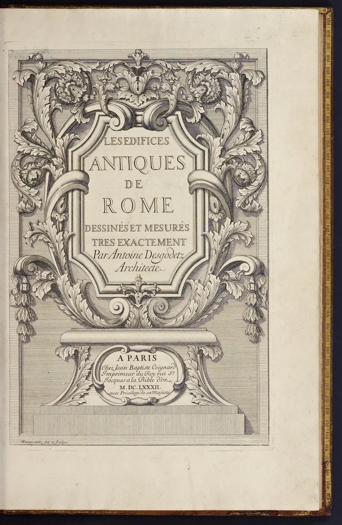 An illustration from Les édifices antiques de Rome, 1682, leaf 8