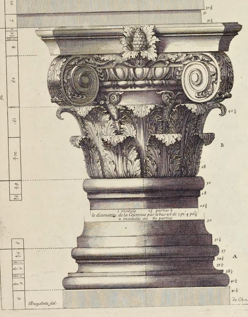 An illustration from Les édifices antiques de Rome, 1682, leaf 88