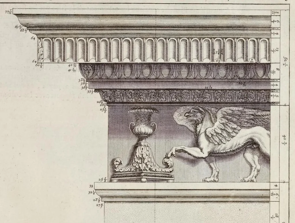 An illustration from Les édifices antiques de Rome, 1682, leaf 134