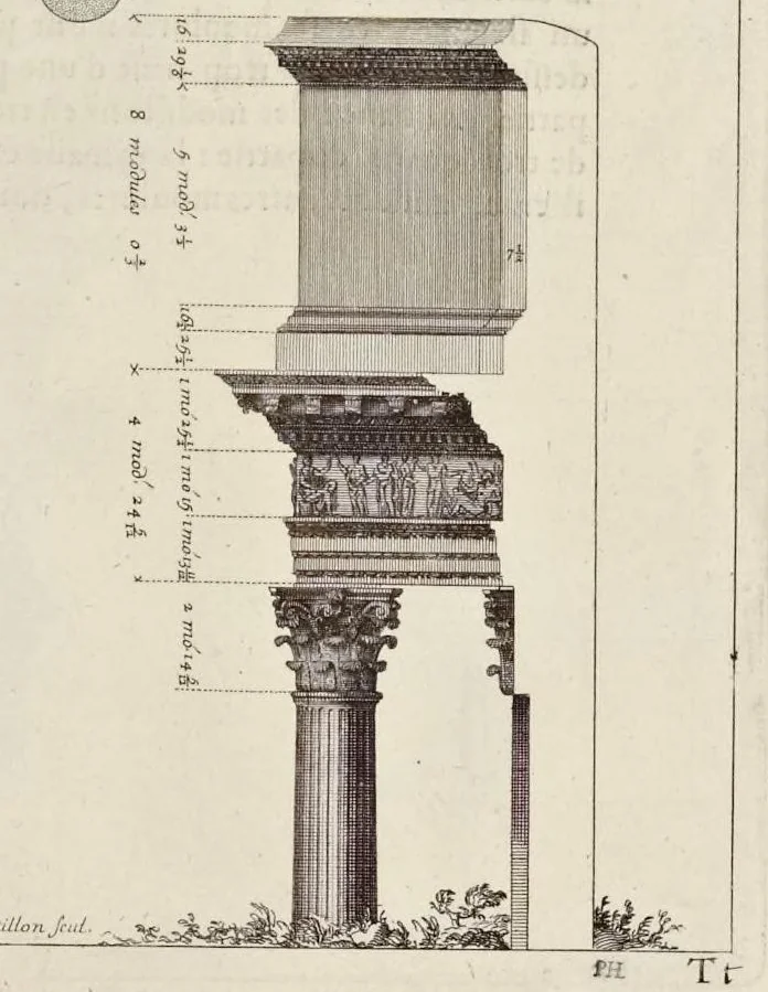 An illustration from Les édifices antiques de Rome, 1682, leaf 178