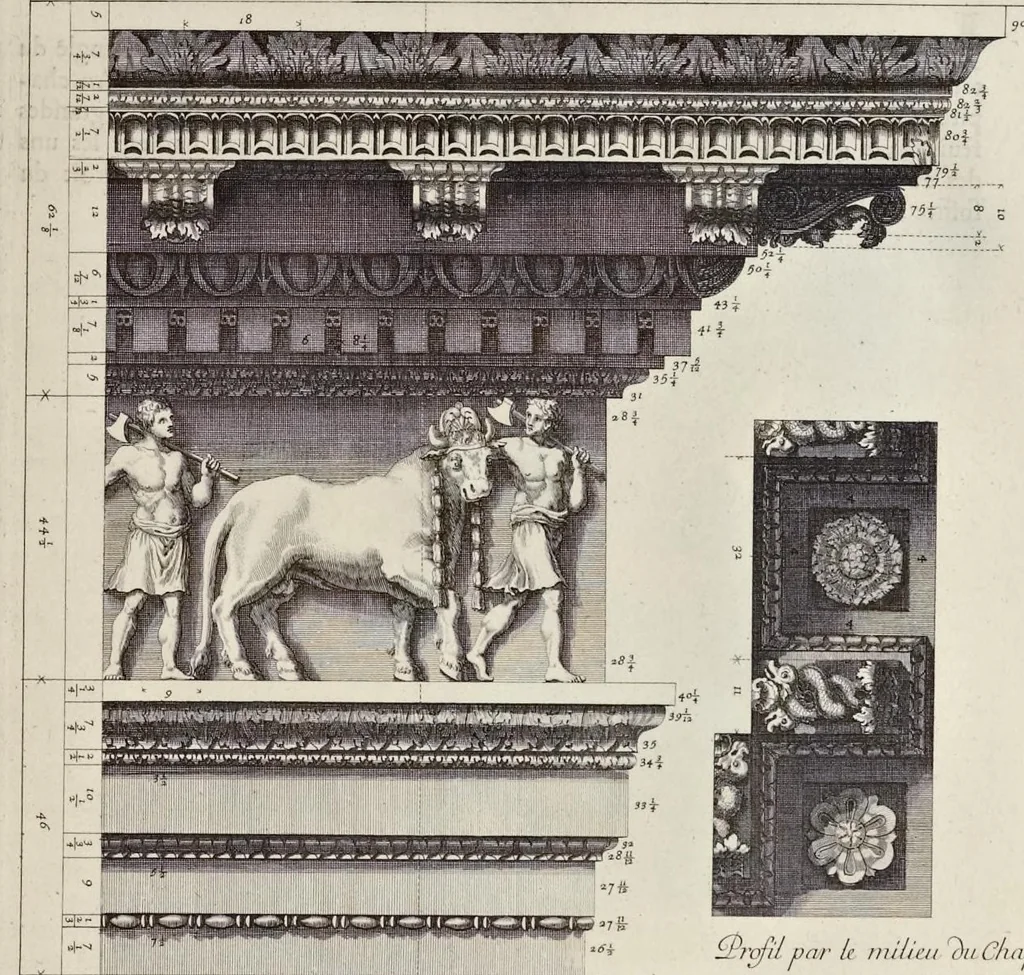 An illustration from Les édifices antiques de Rome, 1682, leaf 204