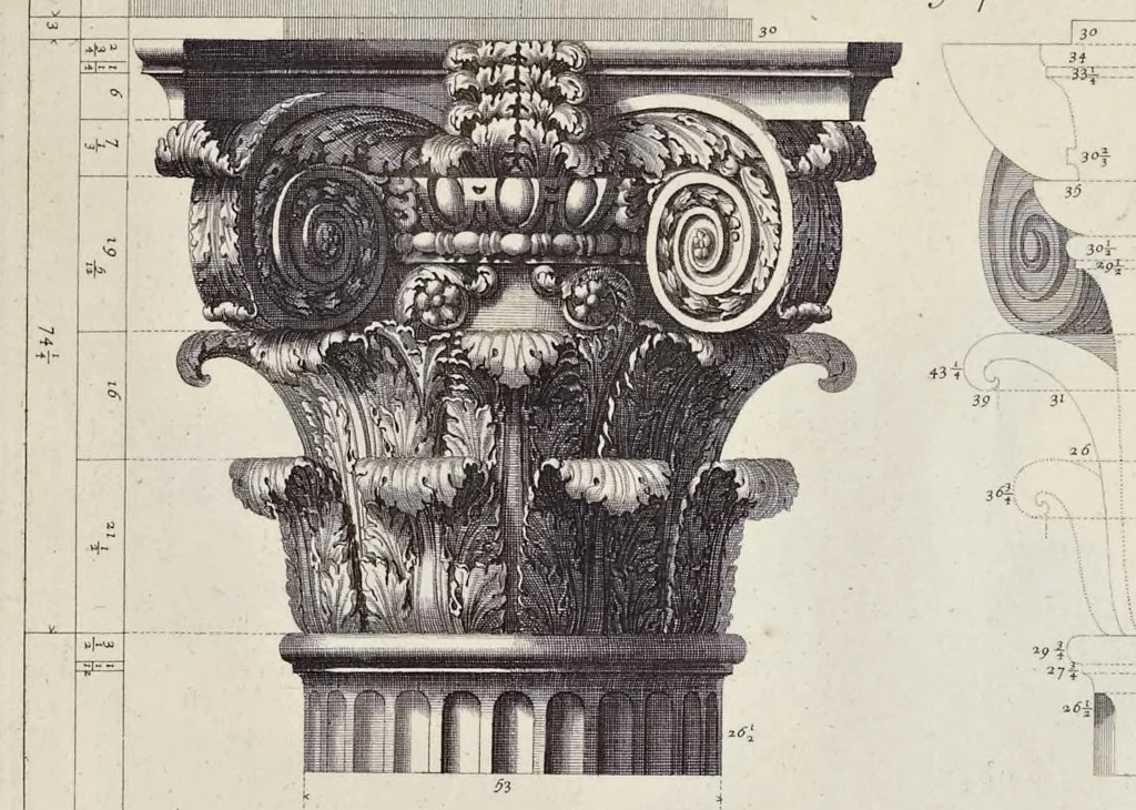 An illustration from Les édifices antiques de Rome, 1682, leaf 204