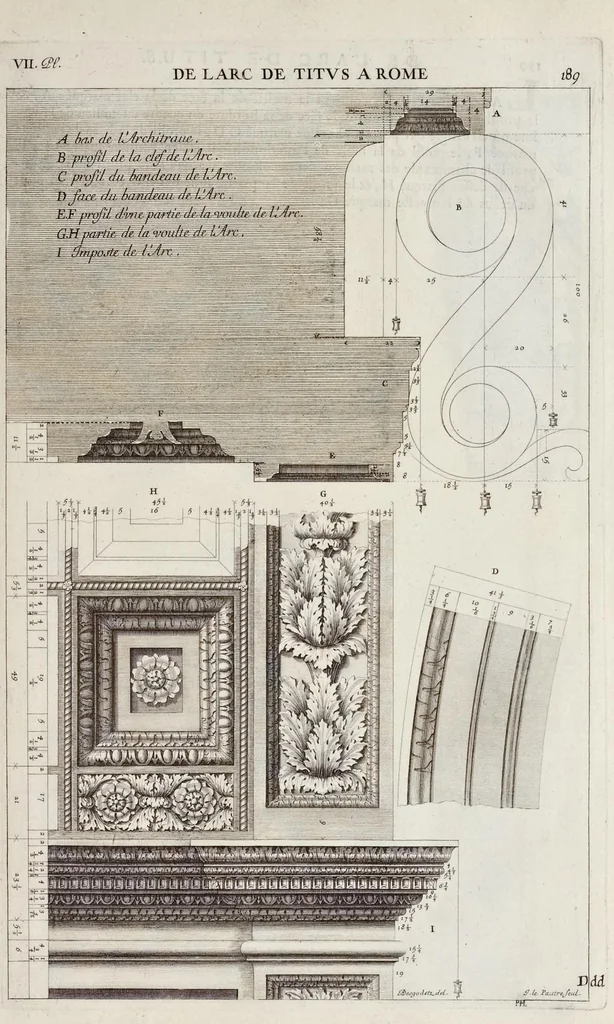 An illustration from Les édifices antiques de Rome, 1682, leaf 208