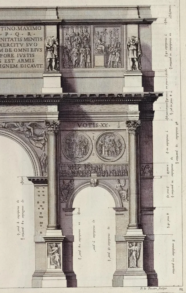 An illustration from Les édifices antiques de Rome, 1682, leaf 250